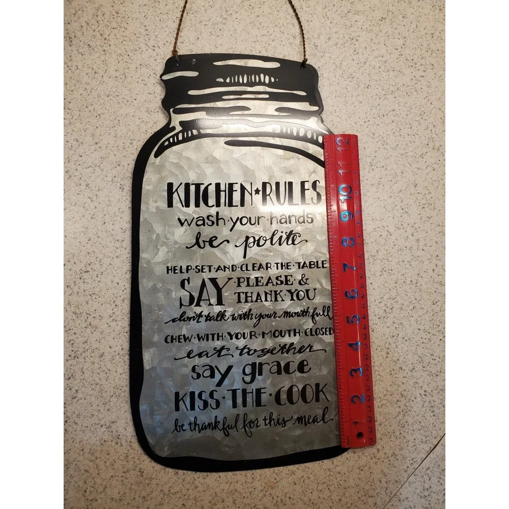 Metal Kitchen Rules Novelty 20